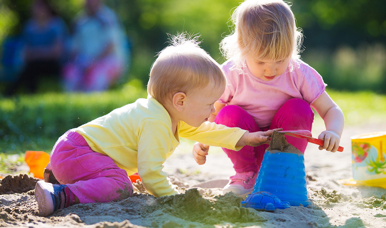 Children playing in sandpit